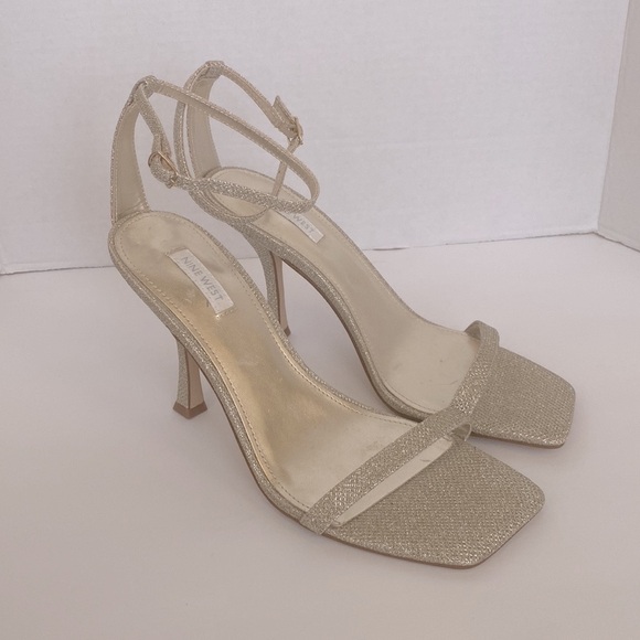 Nine West Yess Ankle Strap Sandals Size 10 - Picture 4 of 6